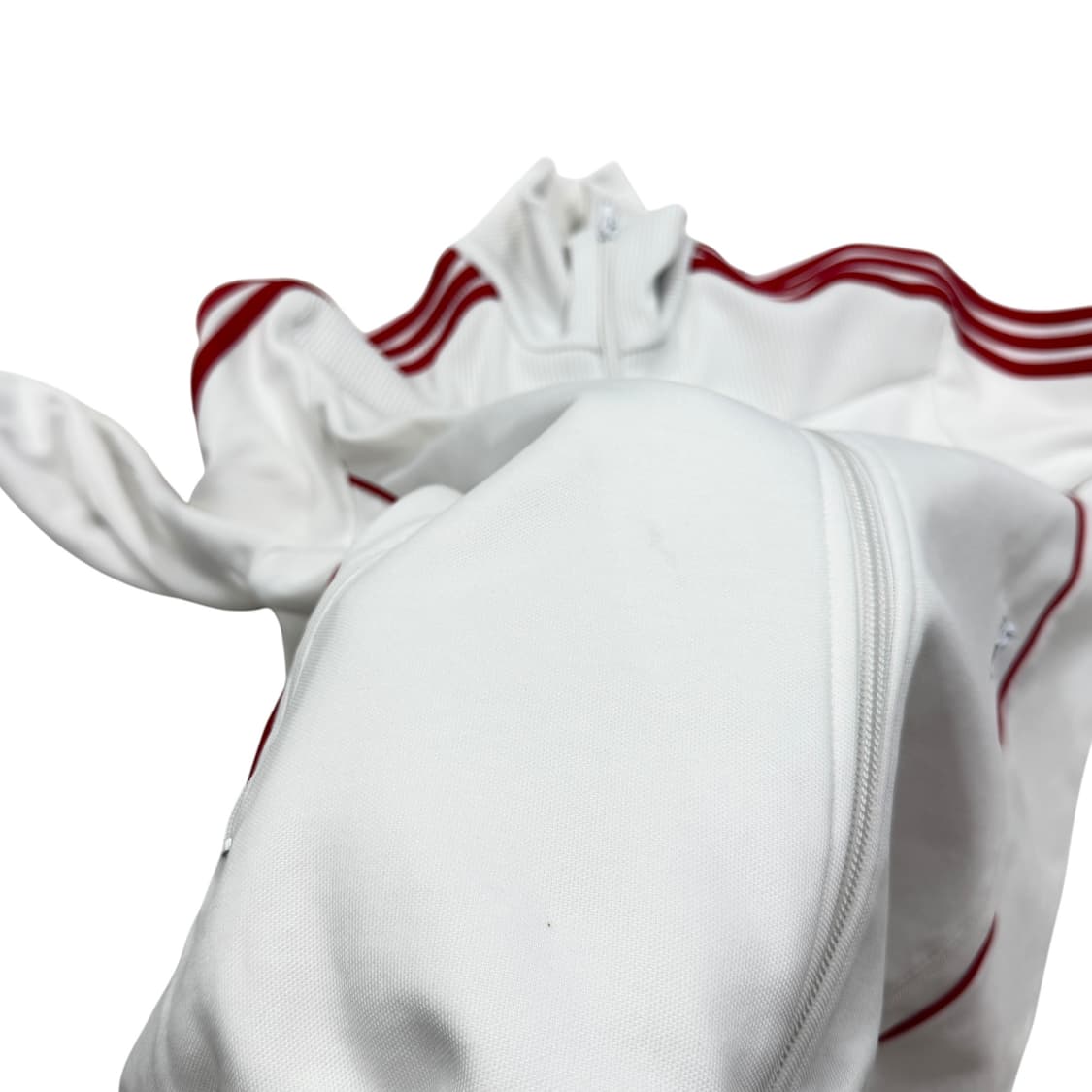 아디다스 빈티지 일본 도쿄 트랙탑 져지 자켓 화이트 레드 M 95 상품이미지6