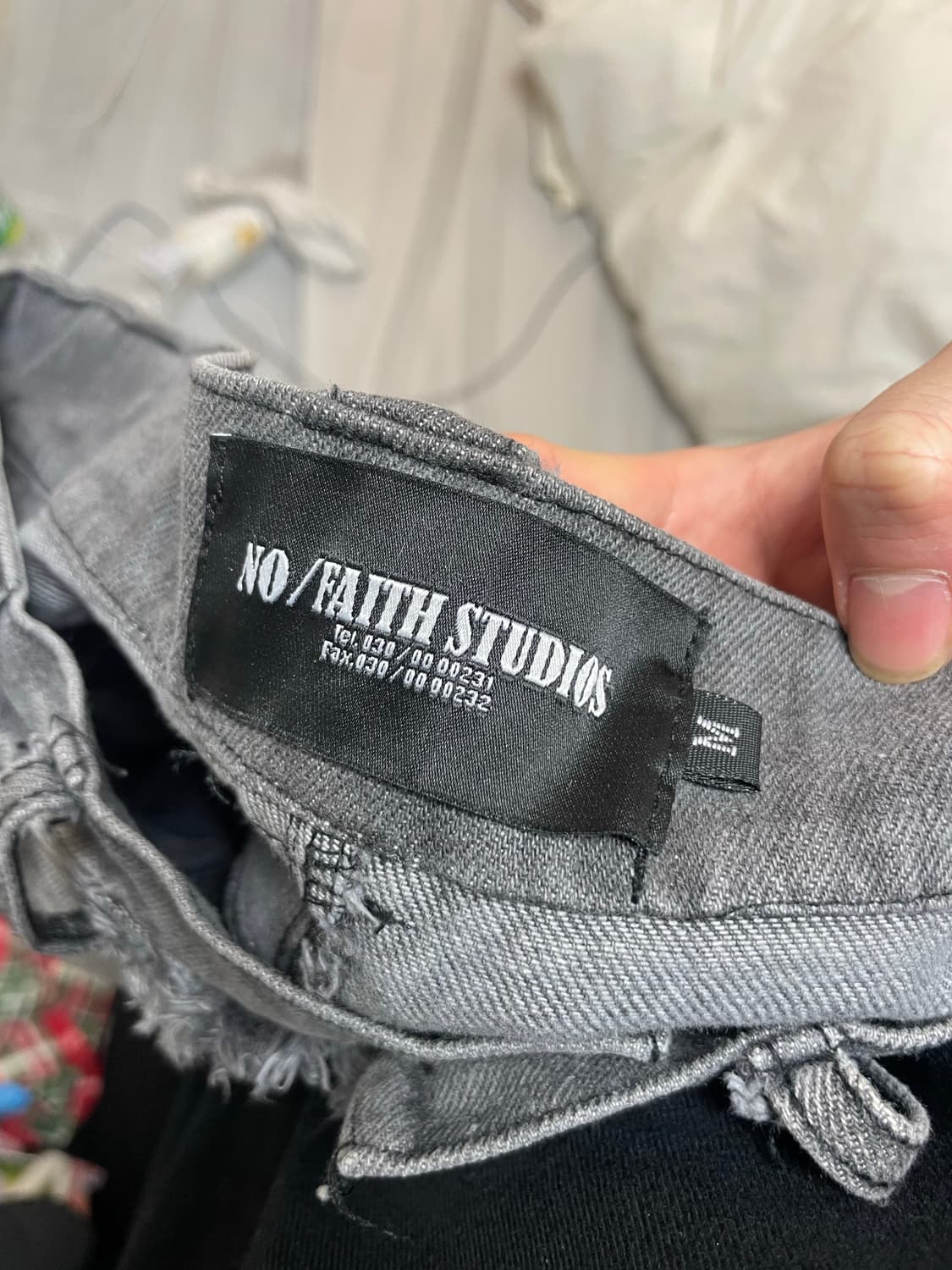 nofaith studio gray  denim m size 상품이미지2