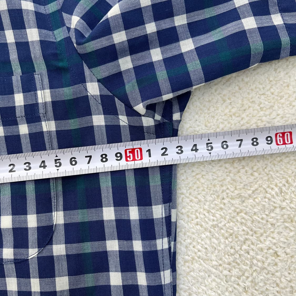 100 닥스 반팔 체크 셔츠 남방 0310M 상품이미지6