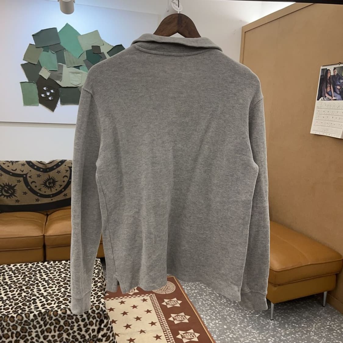 폴로 랄프로렌 빈티지 캐주얼 반집업 니트 S C09500 상품이미지4