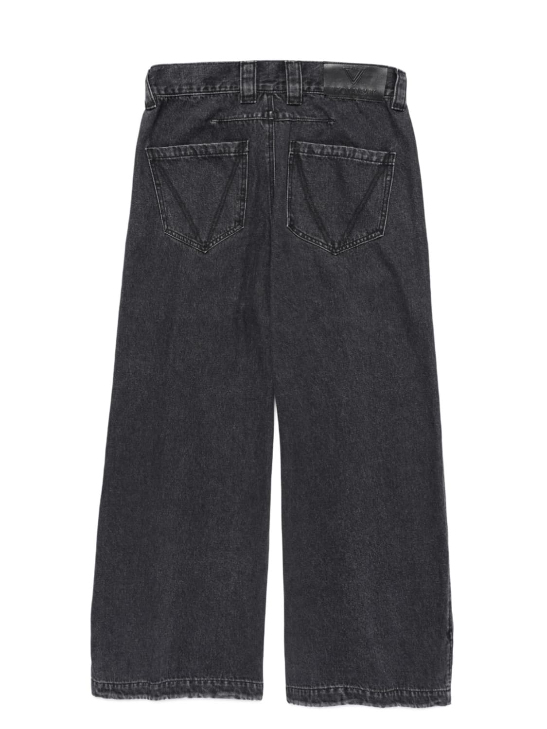 본바트 V 스티치 와이드 진 (블랙) 상품이미지6