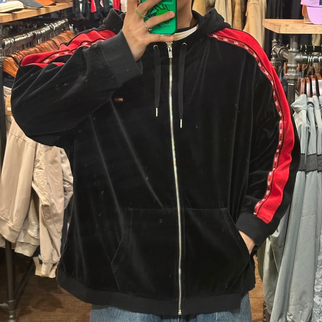 [HI] 타미 집업 블랙 상품이미지2