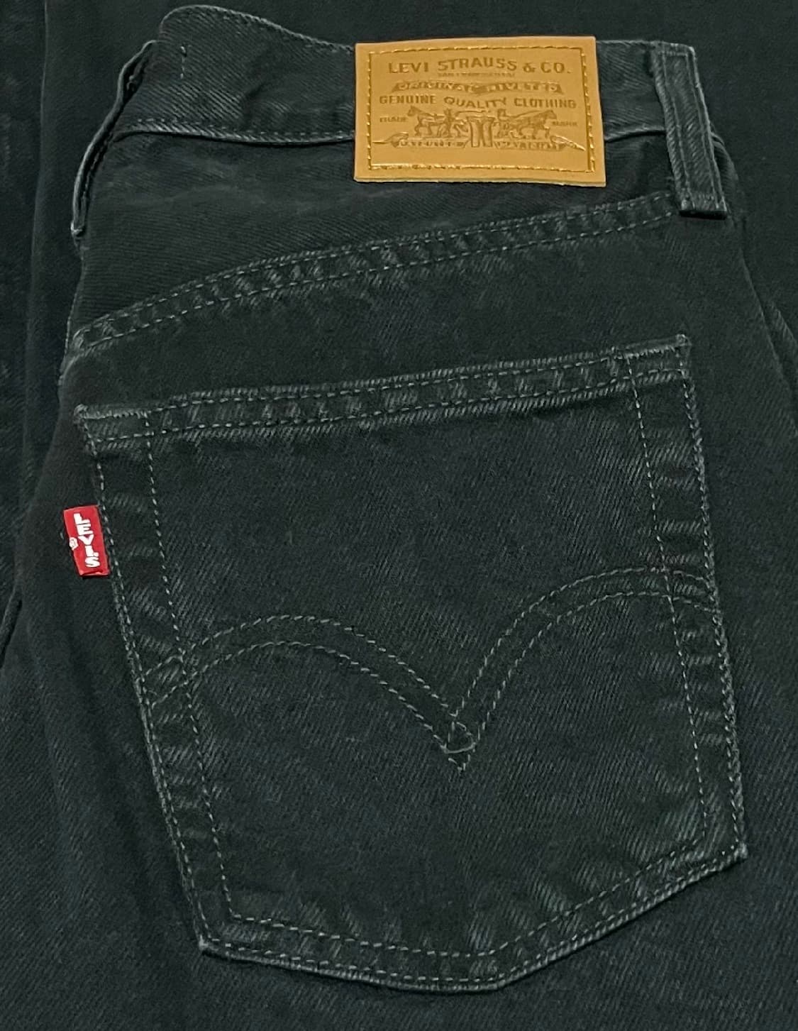 (새상품)리바이스 립케이지 와이드 레그 진 블랙 27 상품이미지10