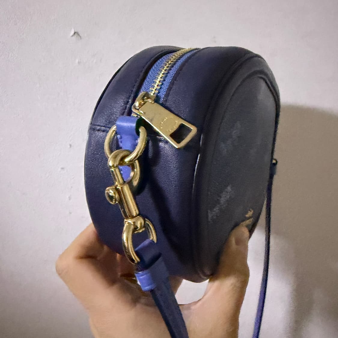 코치 홀스 앤 캐리지 카메라백 블루 상품이미지3