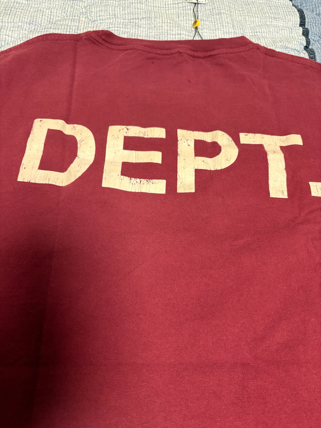 갤러리 디파트먼트 짐로고 반팔 마룬 2XL 상품이미지5