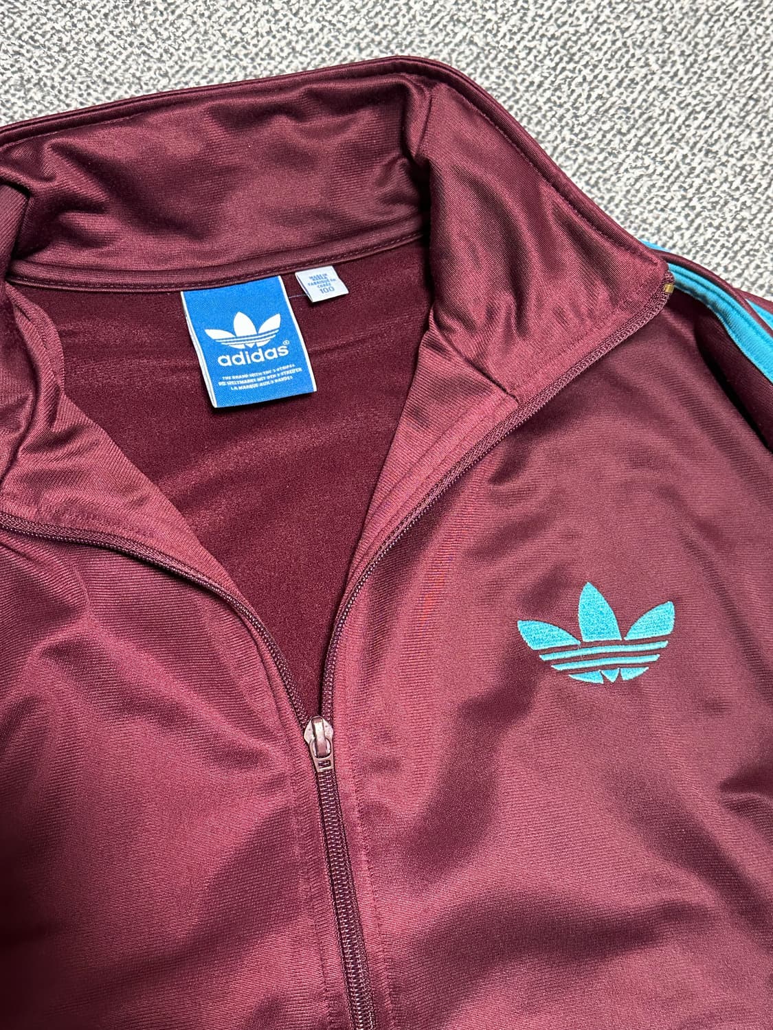 아디다스 파이어버드 버건디 마룬 셋업 상품이미지2