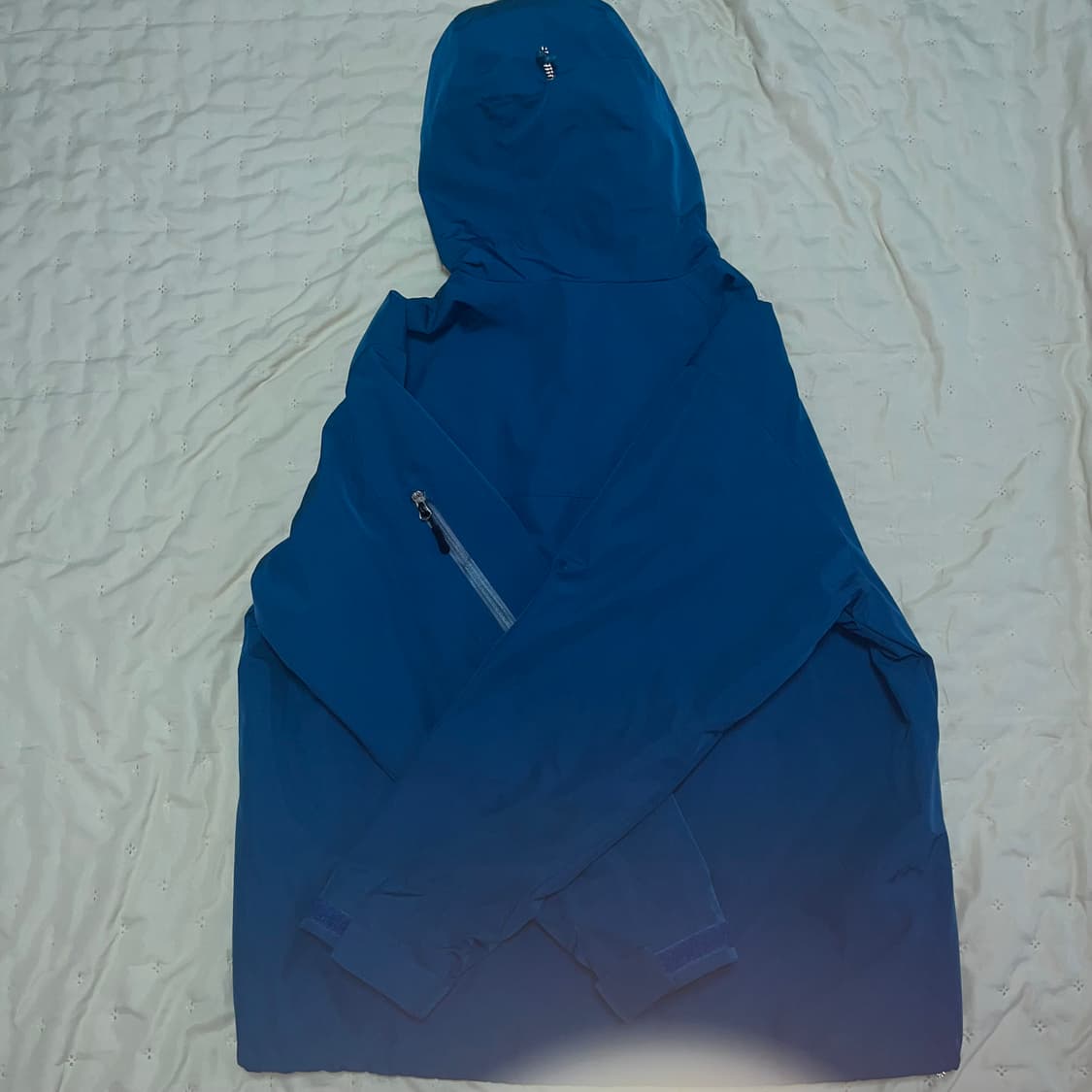 트래블 3 레이어 써밋 후드 윈드 브레이커 사파이어 블루 상품이미지4