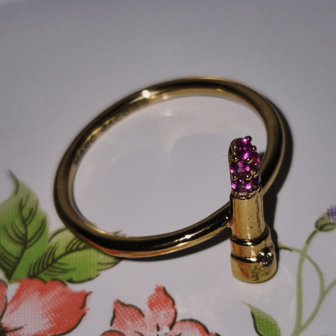 07s 마크제이콥스 실버925 립스틱 크리스탈 링 상품이미지6