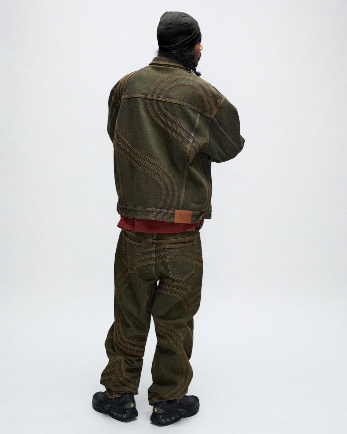 Supreme s logo denim setup dirty green 상품이미지1