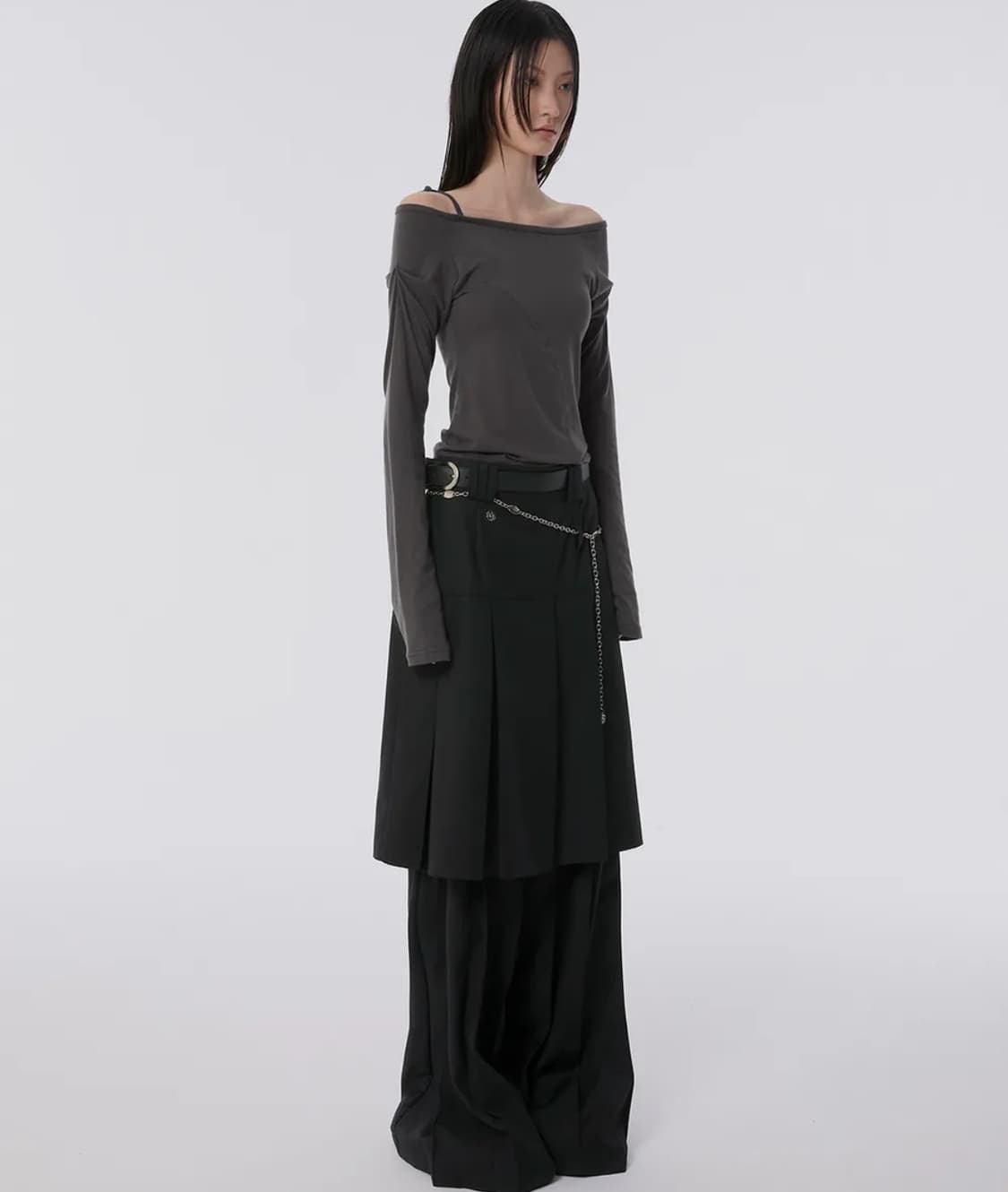 플레어업 Pleats Midi Skirt 상품이미지3