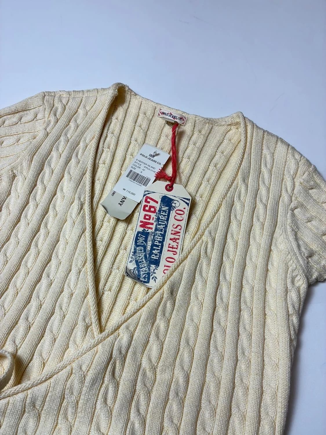 폴로 진스 00's Y2K 크롭 니트 미니 가디건 PN8820 상품이미지2