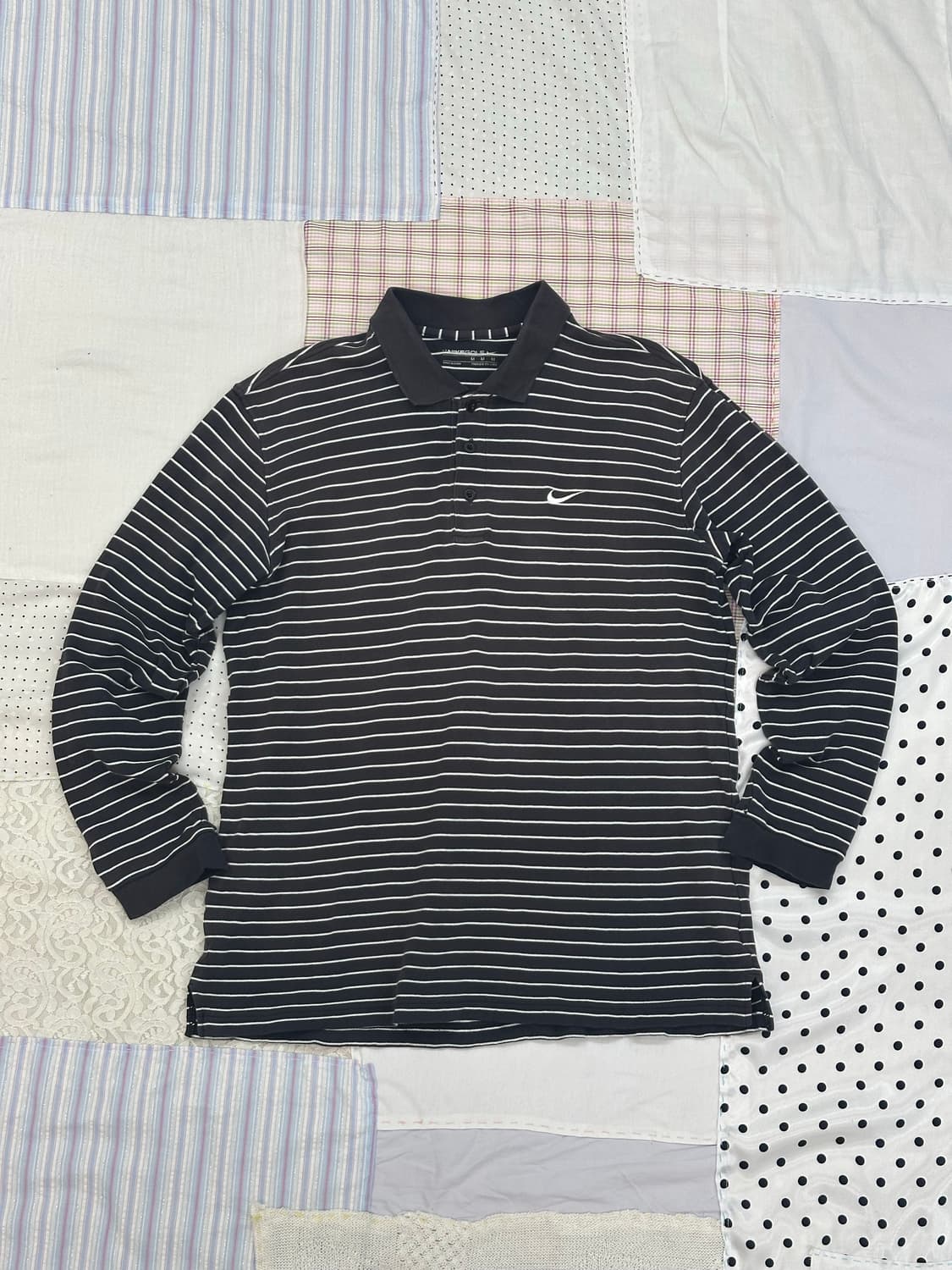 나이키 블랙 스트라이프 폴로 티셔츠  상품이미지7