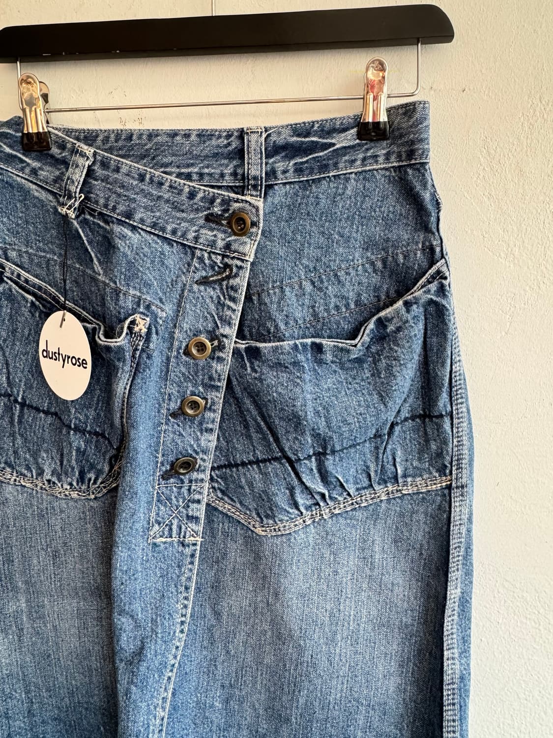 포켓 데님 랩스커트 상품이미지3