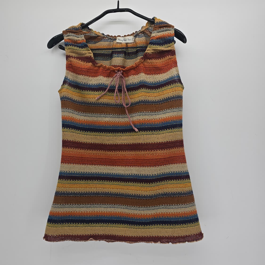 빈티지 에스닉 니트 튜닉 모리걸 하구미 무드 상품이미지1