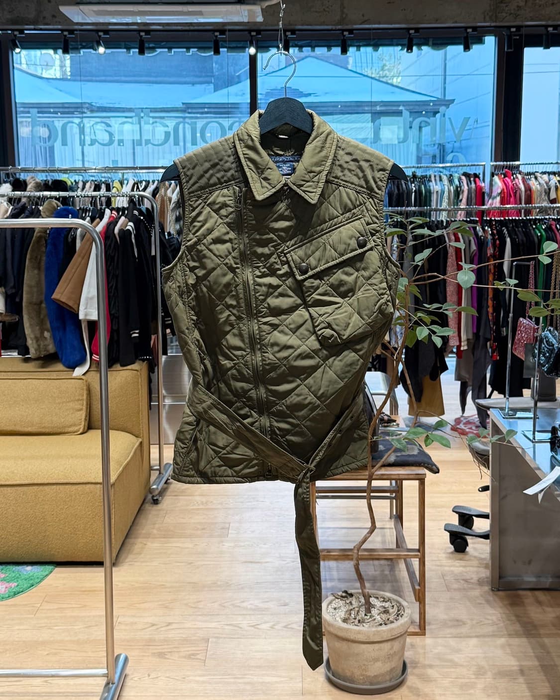 폴로 랄프로렌 카키 퀼팅 유틸리티 베스트 자켓  상품이미지1