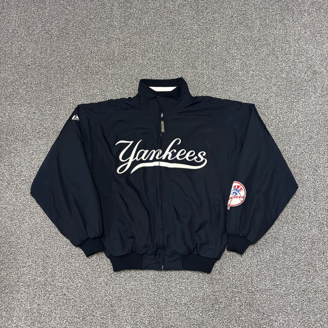 90s 빈티지 마제스틱 양키즈 웜업 자켓 상품이미지1