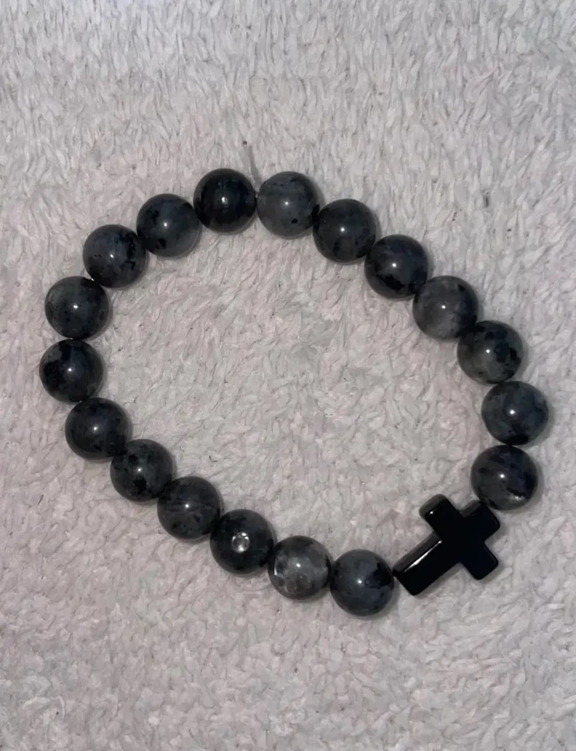 cross 십자가 원석 팔찌✝️ 상품이미지2