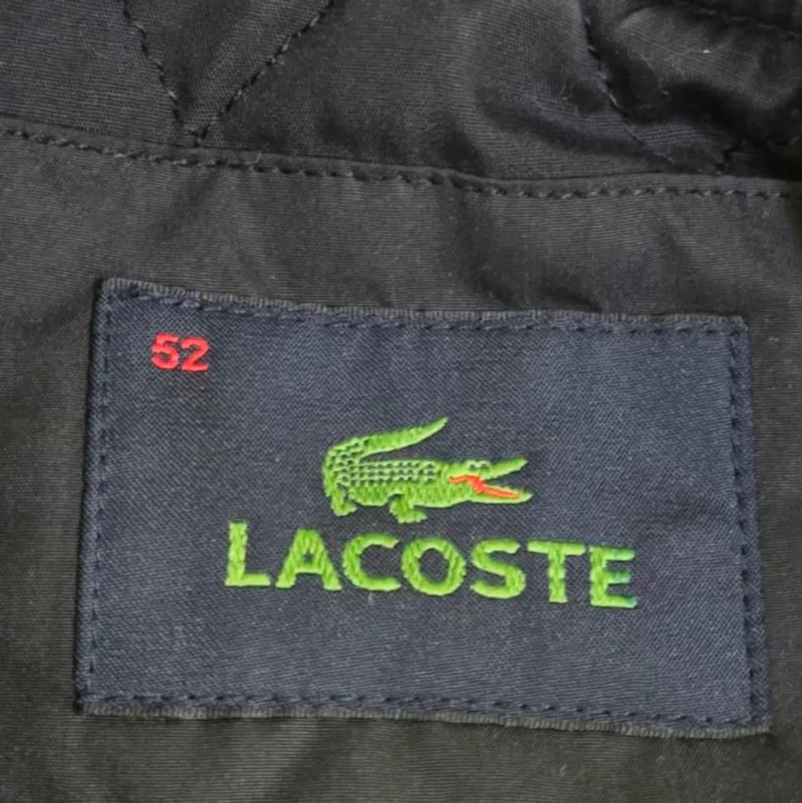 라코스테 퀼팅 블랙 봄버 자켓 상품이미지4