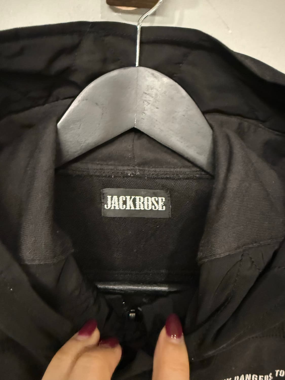 Jack rose lettering detail hood zip-up 상품이미지9