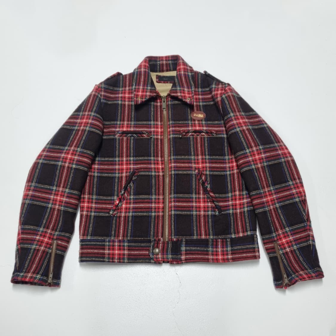 SLYZ 타탄체크 라이더자켓 - 48 상품이미지1