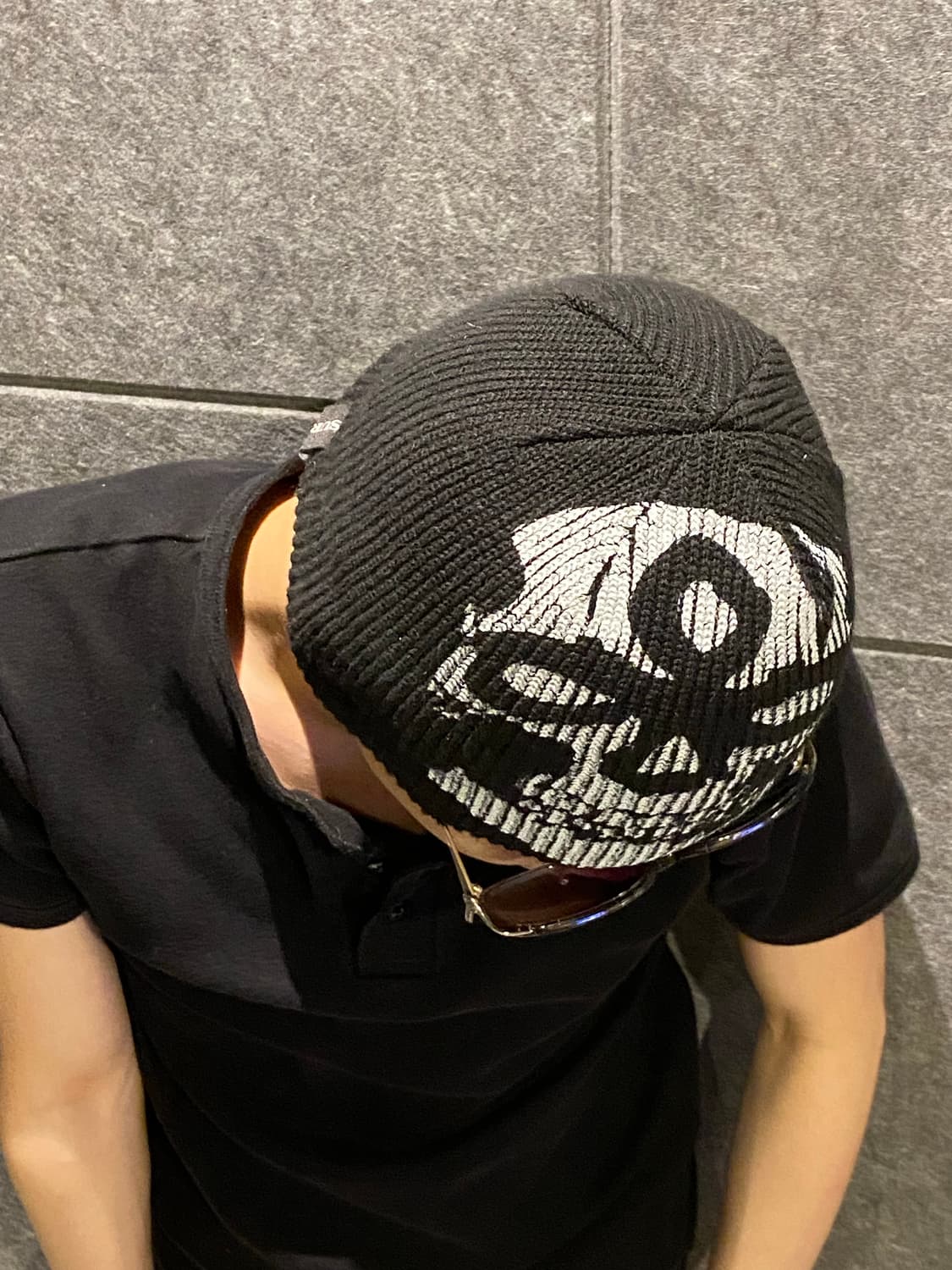 Surgery skull born beanie black os 상품이미지2