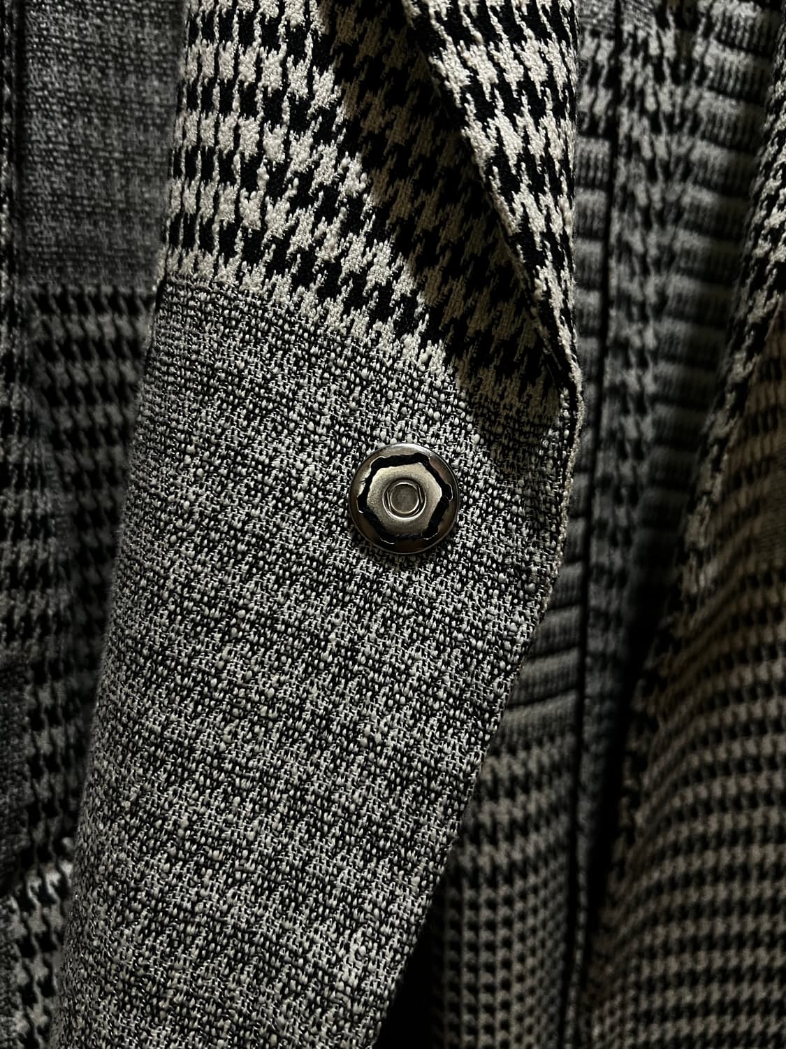 요지야마모토 Y's 언밸런스 체크 패턴 코트 2 상품이미지3