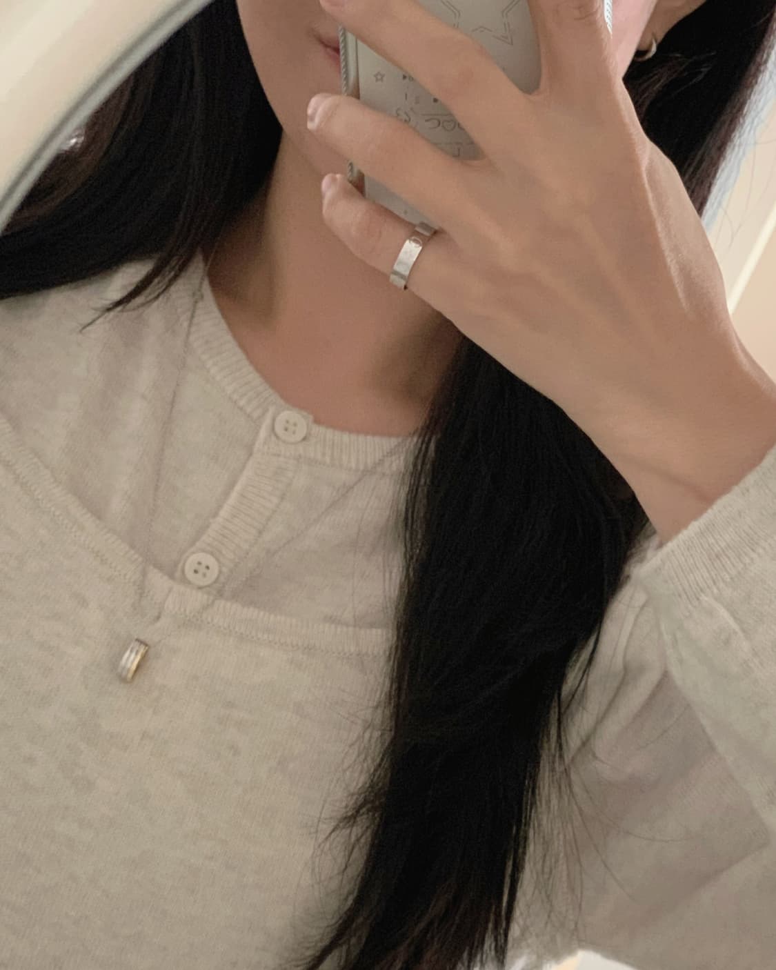 [ 셀린느 ] 셀린 실버 마카담 반지 상품이미지6