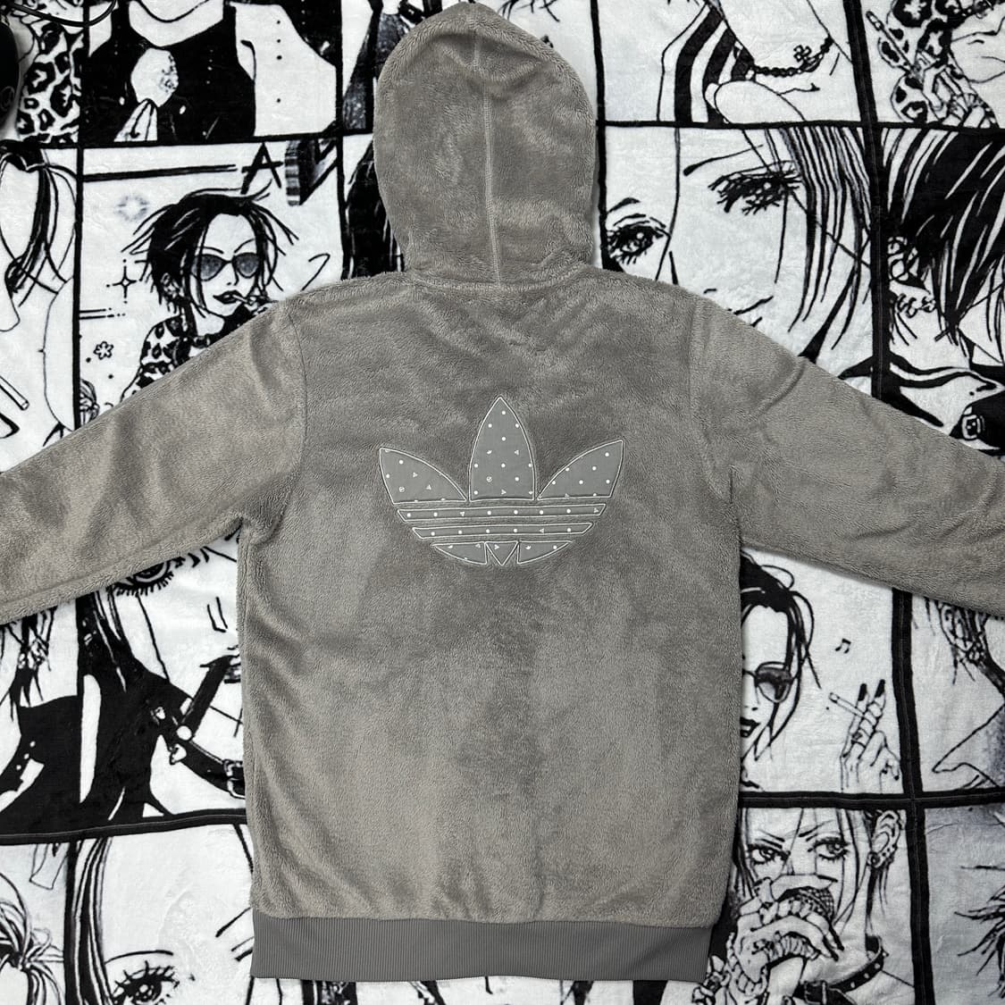 아디다스 쉐르파 후리스 후드 트랙탑 져지 상품이미지5