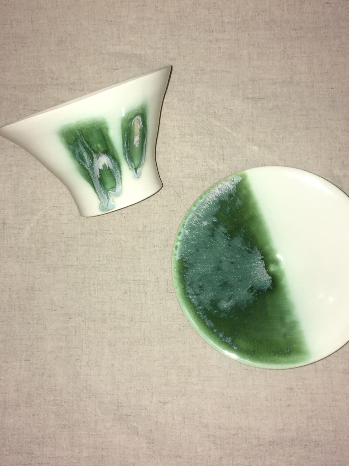 ceramic plate, bowl (green) 상품이미지1