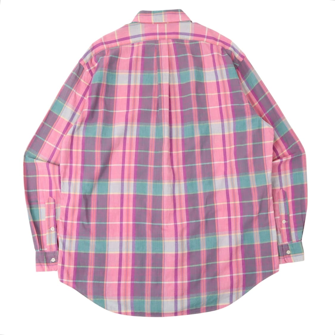 90s 폴로 랄프로렌 BLAIRE 마드라스 체크 셔츠 상품이미지5