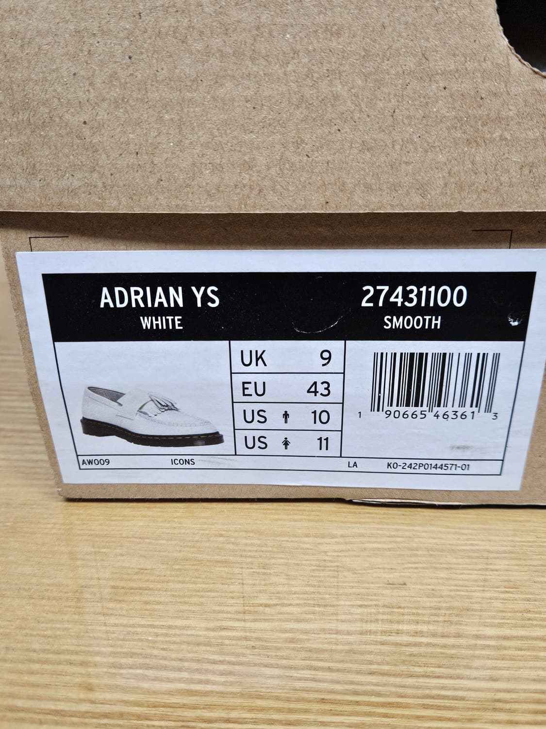 닥터마틴 아드리안 YS 화이트 280 상품이미지8