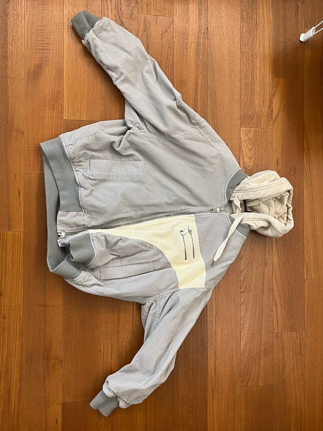 포스333 봄버자켓 그레이 상품이미지2