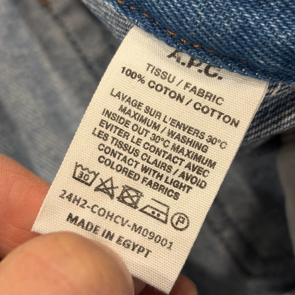 [30] A.P.C. 아페쎄 뉴스탠다드 생지 데님 팬츠 청바지 C476 상품이미지7