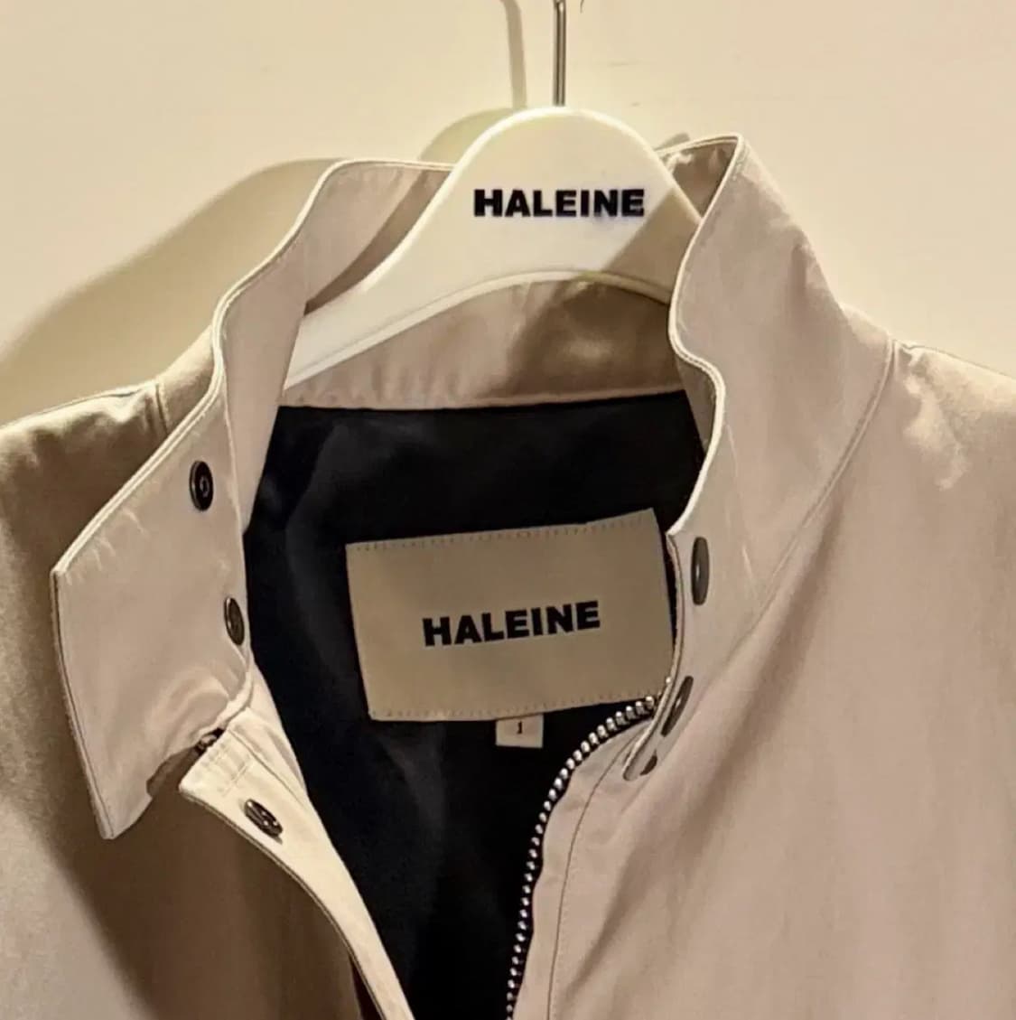 1) 알렌느 자켓 해링턴 블루종 크림베이지 상품이미지4