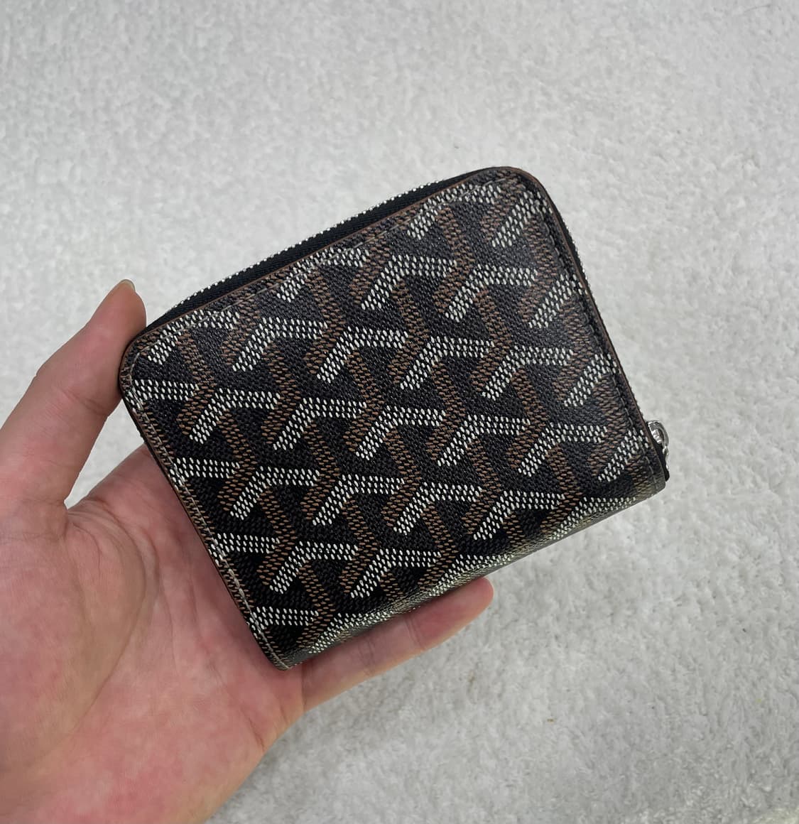 [ S+급 ] 고야드 마티뇽 반지갑 블랙 브라운  상품이미지3