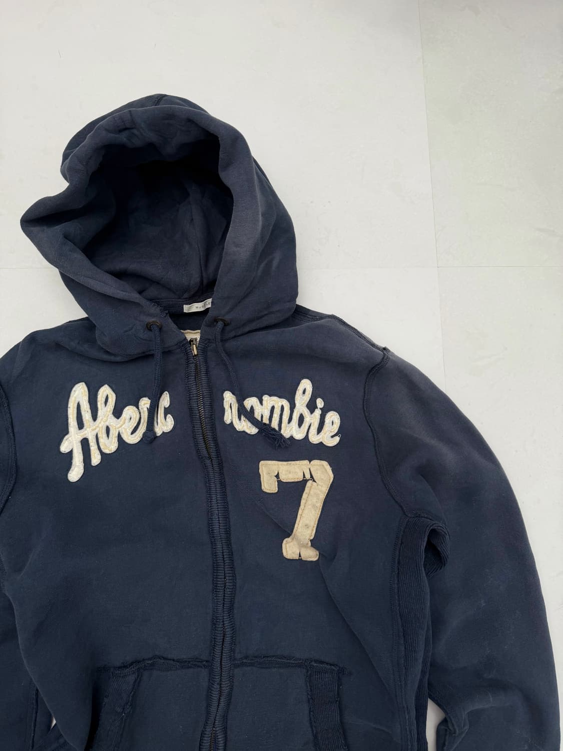 아베크롬비 네이비 오버핏 후드집업 상품이미지5