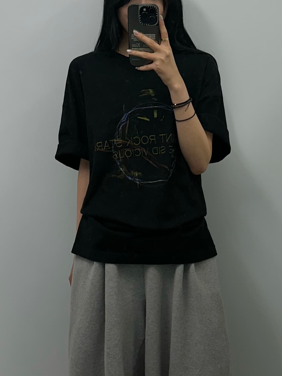 메종미네드 블랙 반팔 티셔츠  상품이미지1