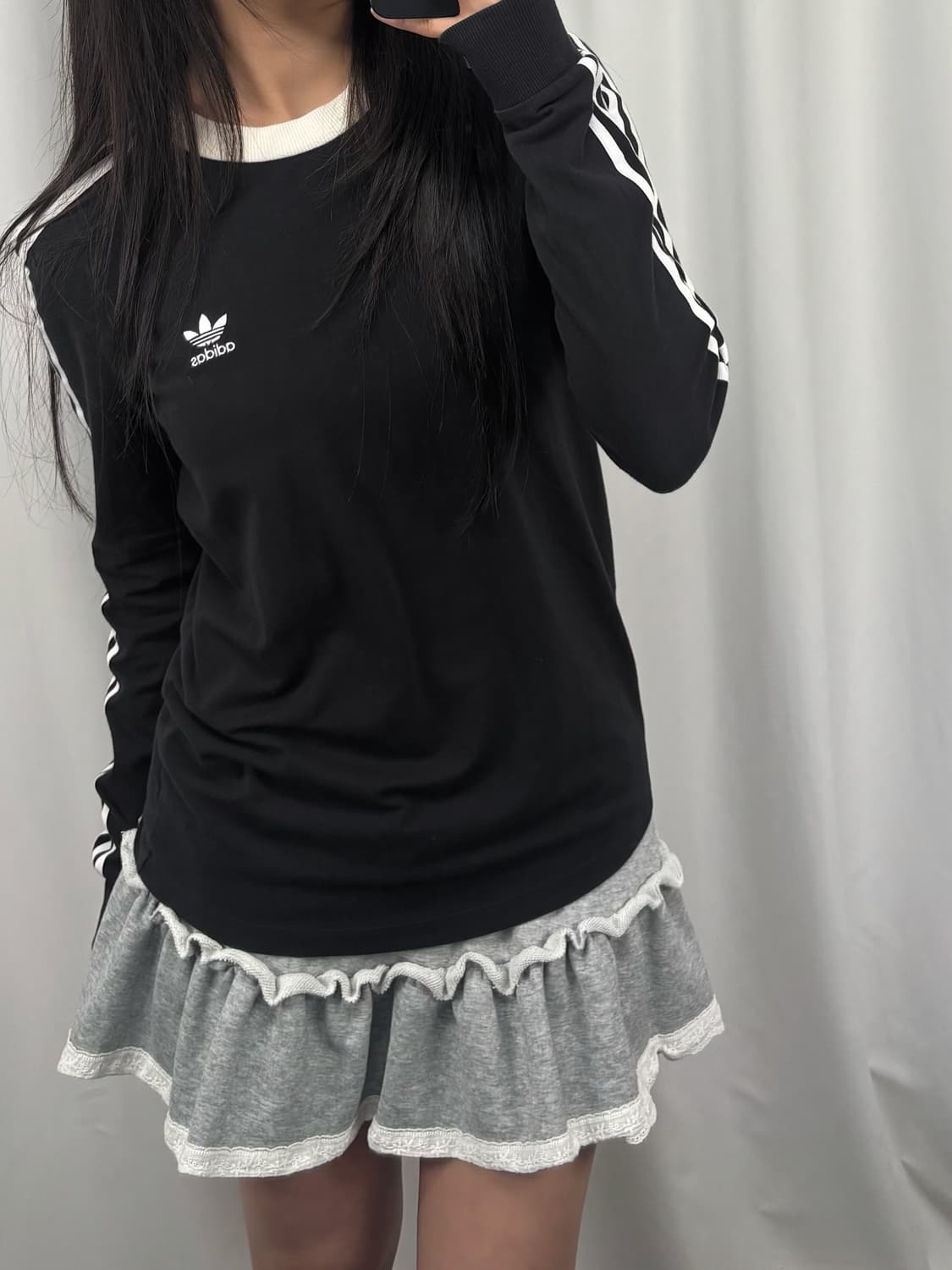 아디다스 블랙 롱슬리브 상품이미지3