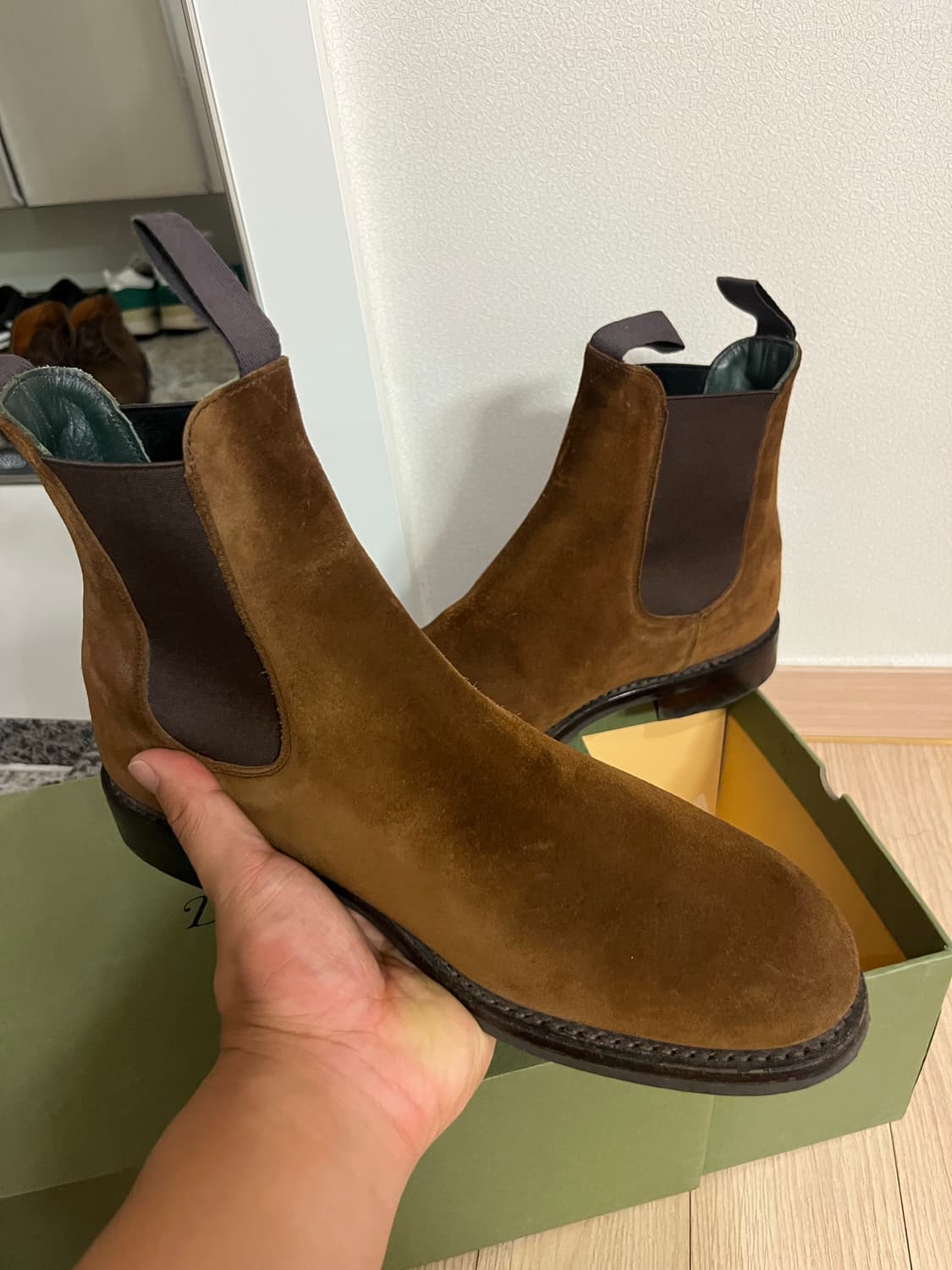 드레익스 첼시 부츠 토바코 (스너프) 스웨이드 UK8 상품이미지1