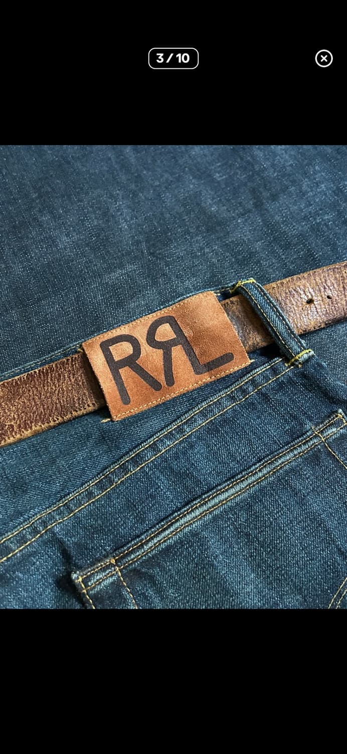 RRL 00’s 로우 스트레이트 셀비지 데님 팬츠 made in usa 상품이미지3
