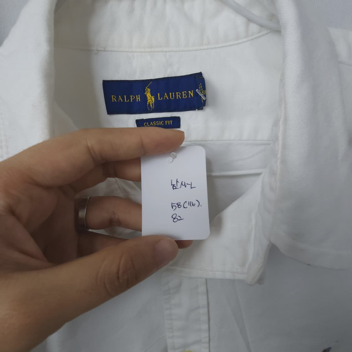 77(110) 폴로랄프로렌 정품 긴팔 셔츠 화이트  상품이미지3