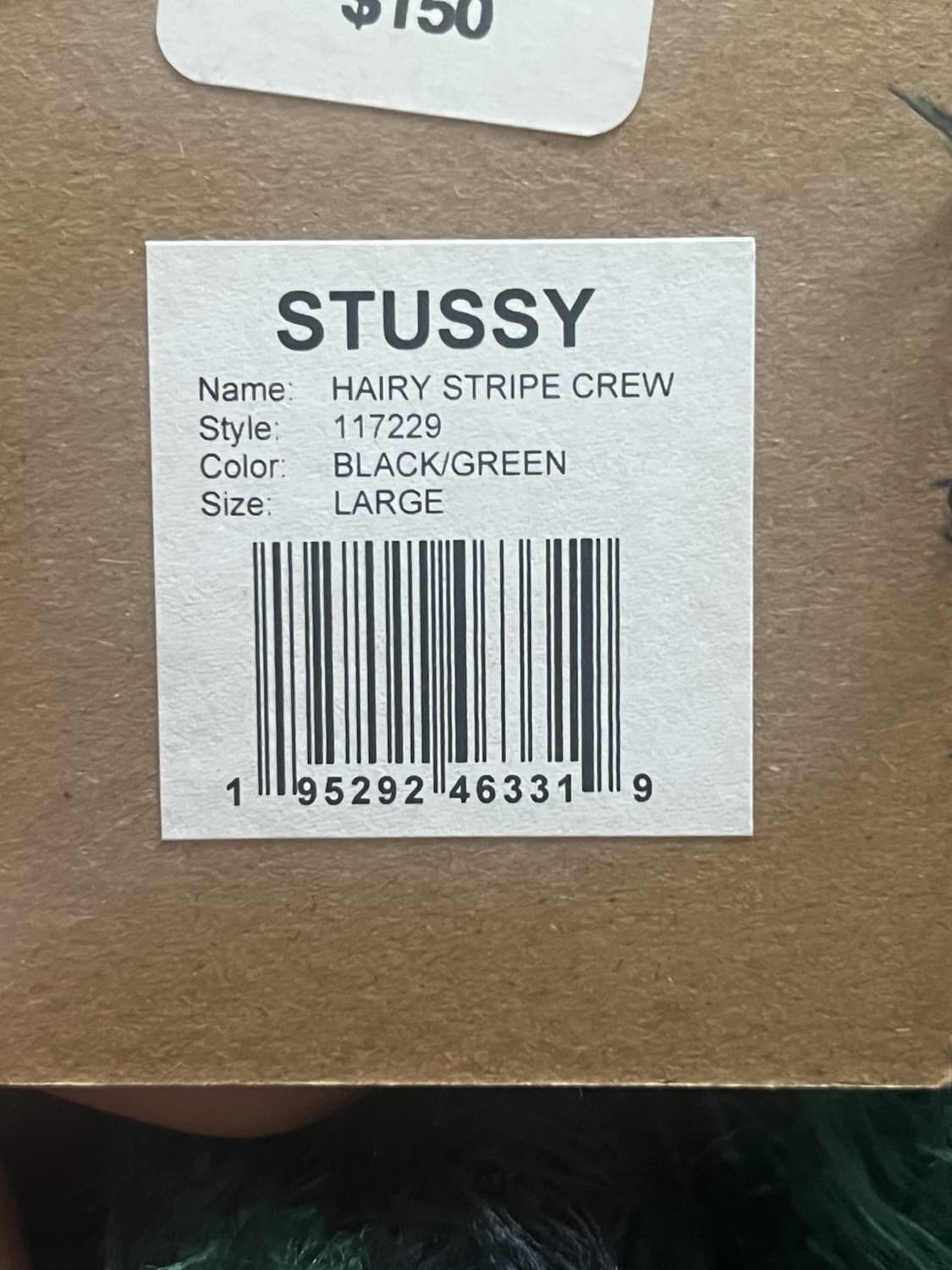 스투시 헤어리 스트라이프 니트 블랙그린 상품이미지3