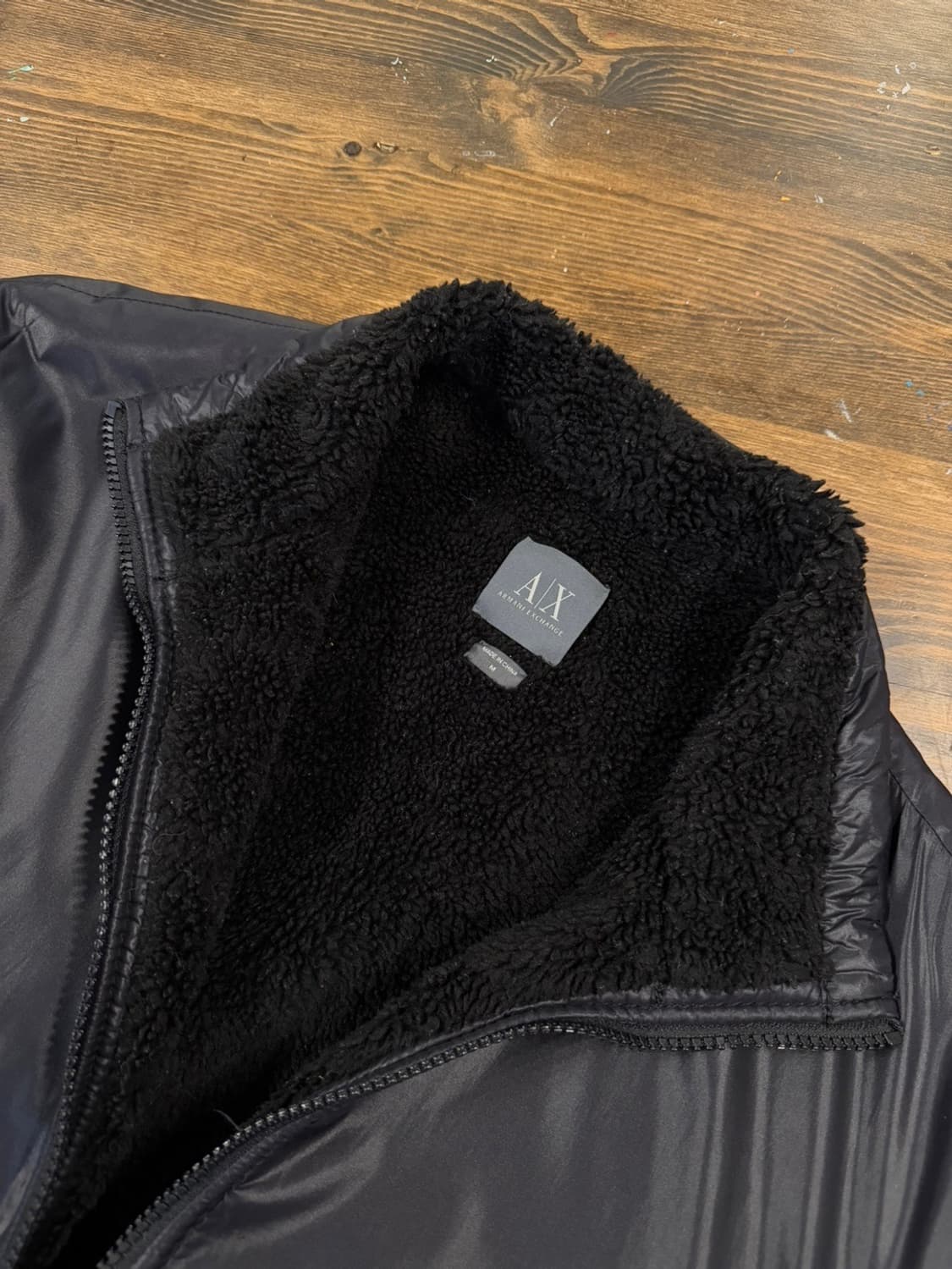 아르마니익스체인지 보아퍼 시어링 블루종 남성100 상품이미지5