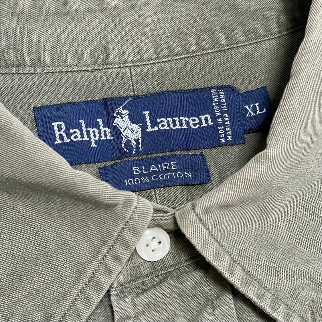 [XL] 폴로 랄프로렌 옥스포드 빈티지 셔츠 말차 상품이미지2