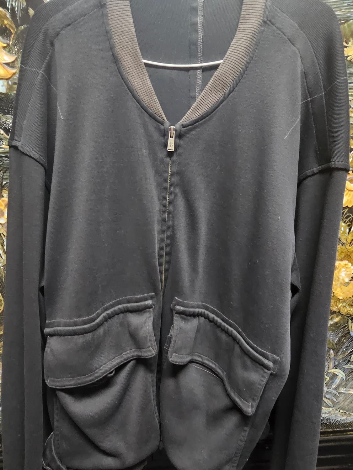 폴리테루 워시드 자켓 블랙 3사이즈 상품이미지2