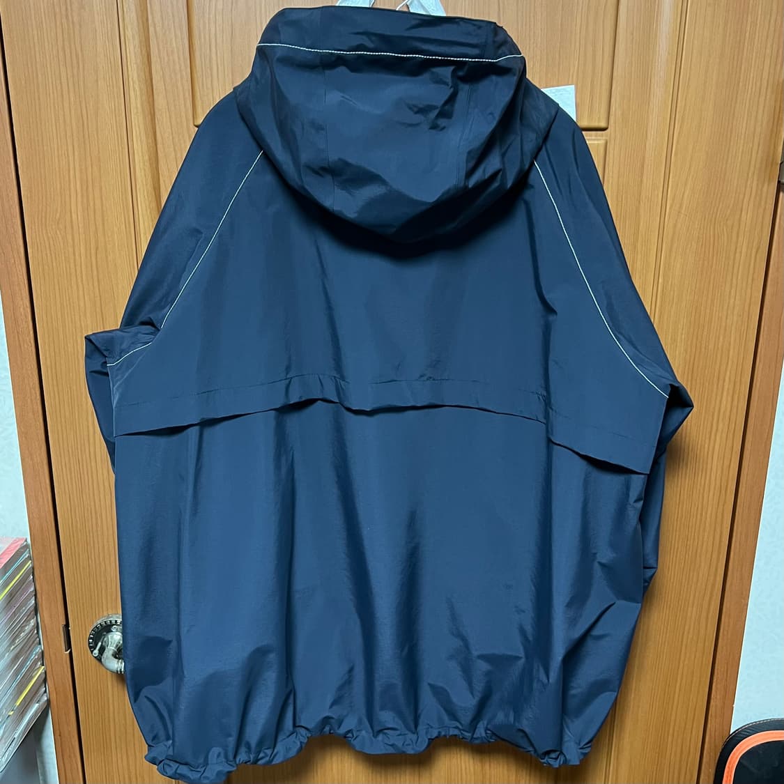 [L/XL] 앤드원더 루즈 피팅 레인 자켓 다크 네이비 상품이미지4
