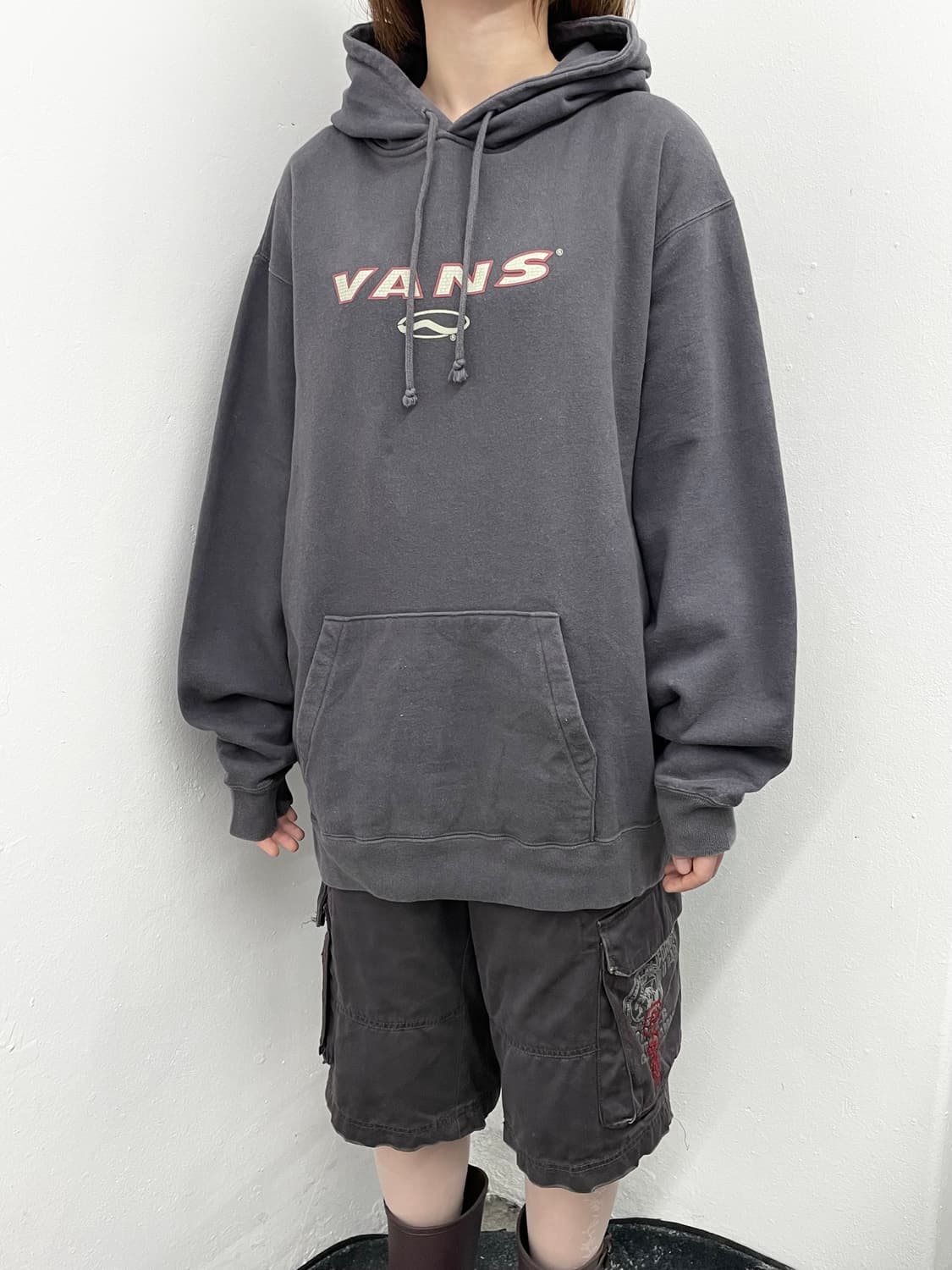 90s 클래식 반스 로고 풀오버 후드티 상품이미지5