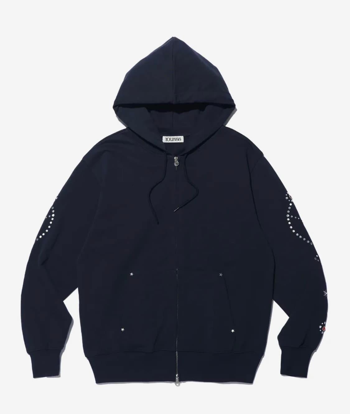 STAR HOTFIX HOOD ZIP-UP NAVY 상품이미지1