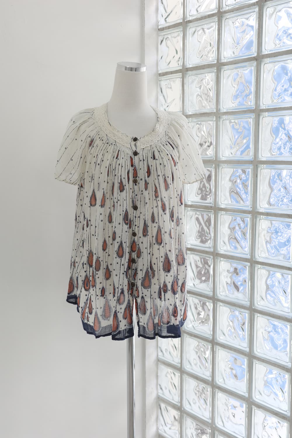 Bohemian frill blouse 상품이미지5