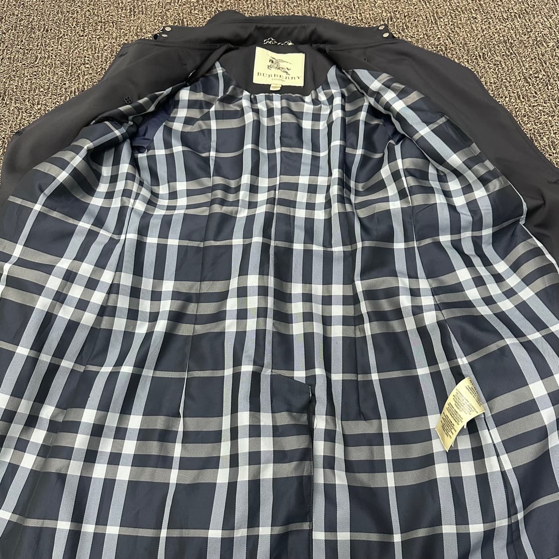BURBERRY 버버리 여성 트렌치 코트 네이비 S 상품이미지8